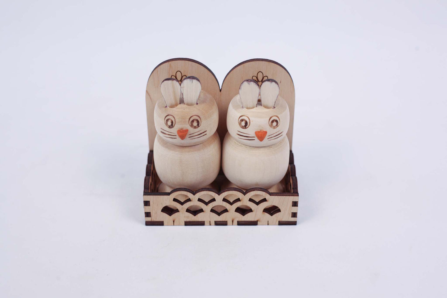 Two Small Salt Shakers (set with kittens)