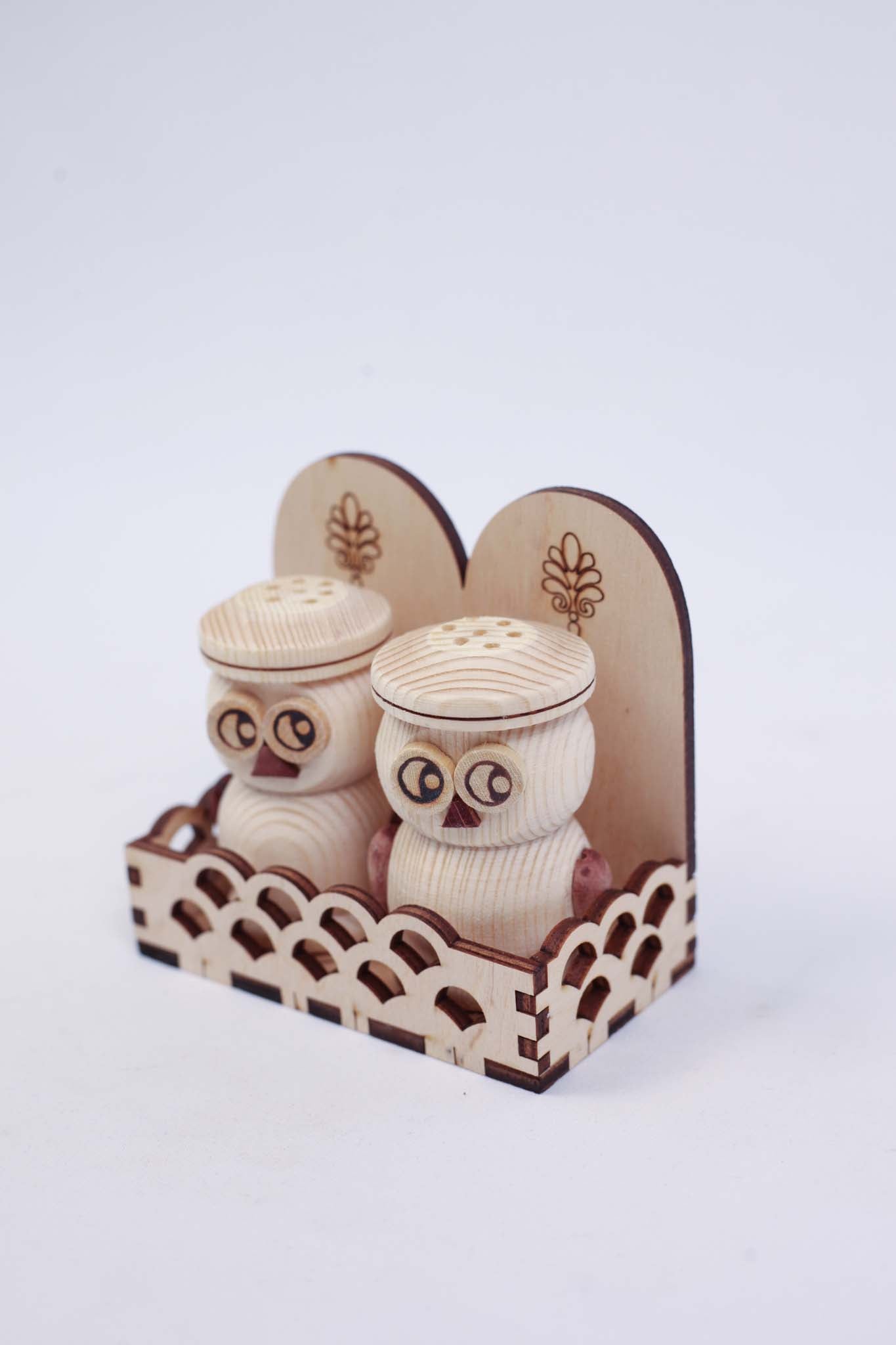 Two Small Salt Shakers (set with owls)