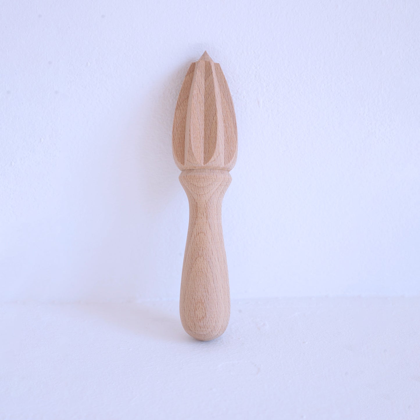 Wooden Lemon Squeezer With a Sharpened End